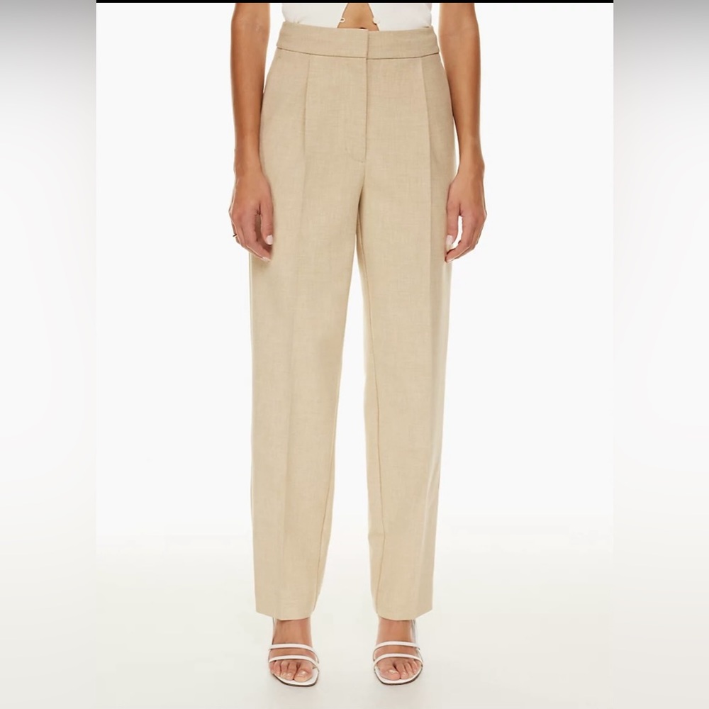 Aritzia wilfred Ibiza pants in oat beige Size 00 new without tags